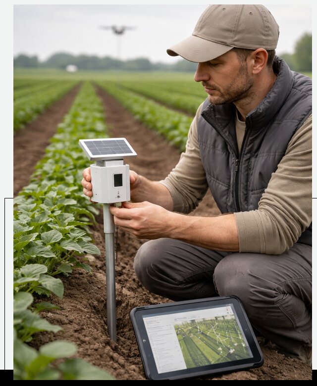 IoT мониторинг сельскохозяйственных полей и контроля в Урюпинске